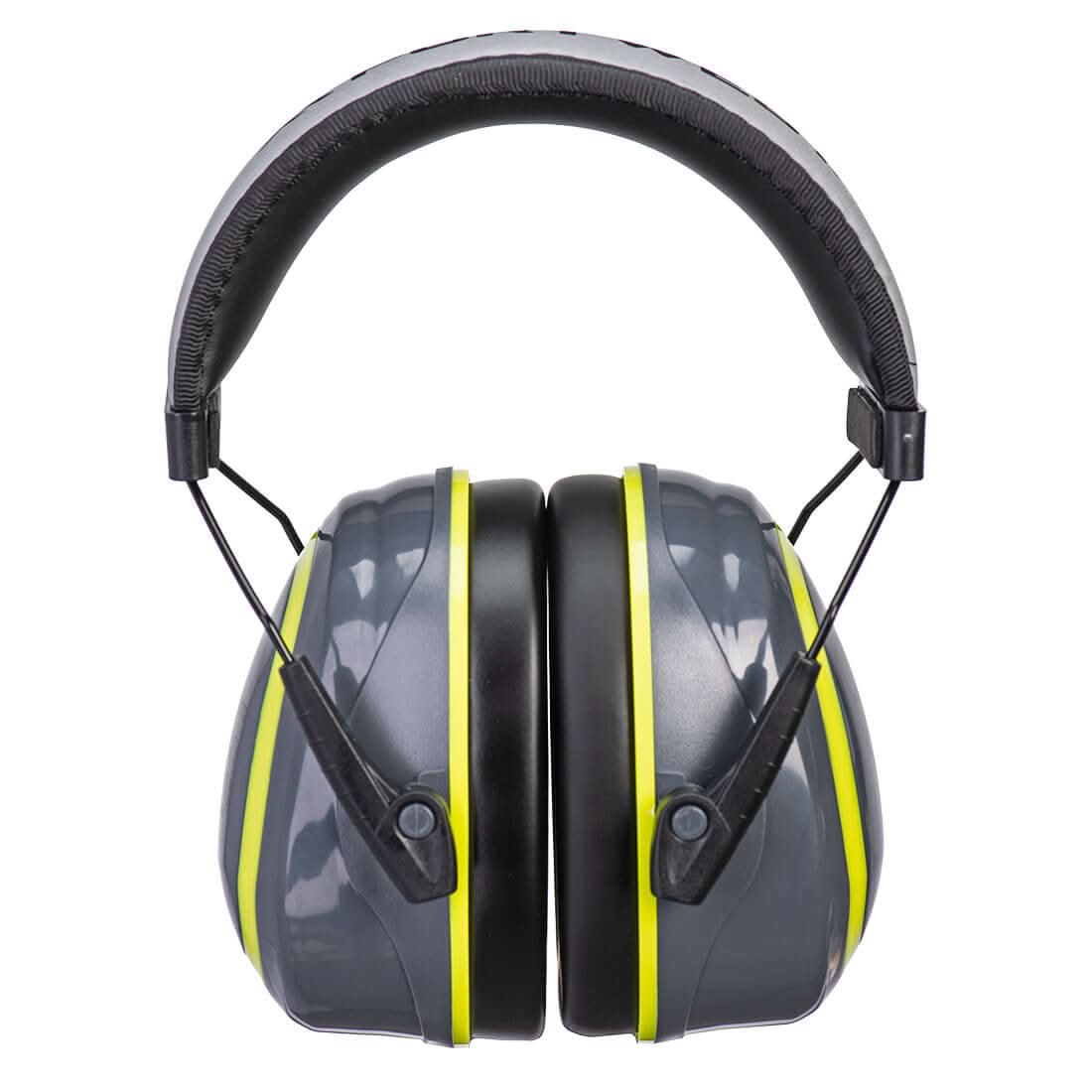 Portwest Hv Extreme Ear Defenders Medium PW73 - Grey Yellow - Customisable Ear Defence