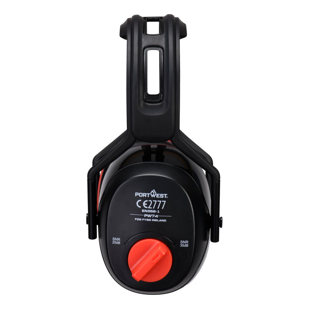 Portwest -Dual SNR Ear Defenders - PW74 - - Customisable Ear Defence