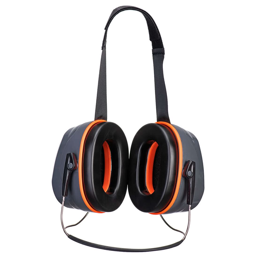 Portwest Hv Extreme Ear Defenders Neckband PW78 - Grey Orange - Customisable Ear Defence