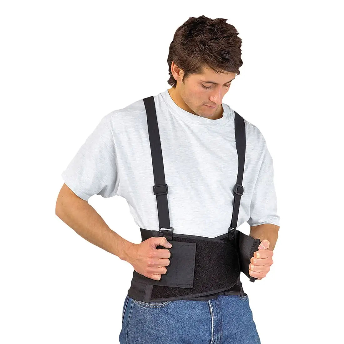 Back Support Belt - Black - Customisable PPE Accessories