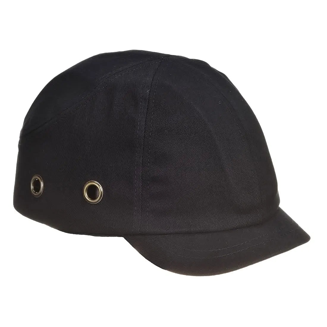 Short Peak Bump Cap Pw89 - Black - Customisable Bump Cap
