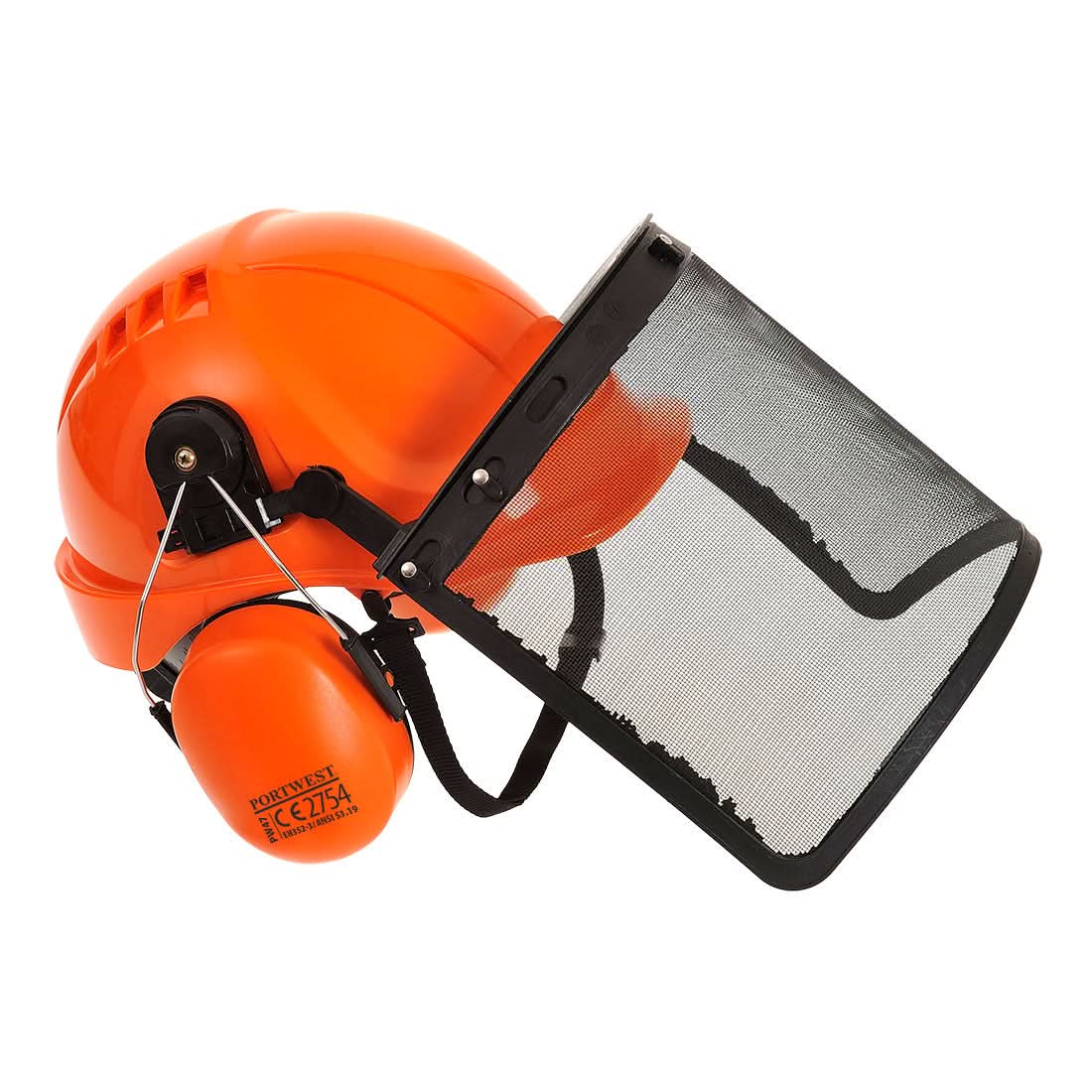 Forestry Combi Kit Pw98 - Orange - Customisable Head Protection Accessories