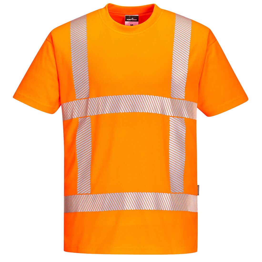 Portwest Rws Hi Vis T Shirt SS R413 - Orange - Customisable Hi-Vis T-Shirts