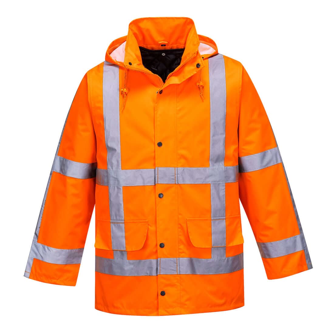 Portwest Rws Hi Vis Winter Traffic Jacket R460 - Orange - Customisable Jacket