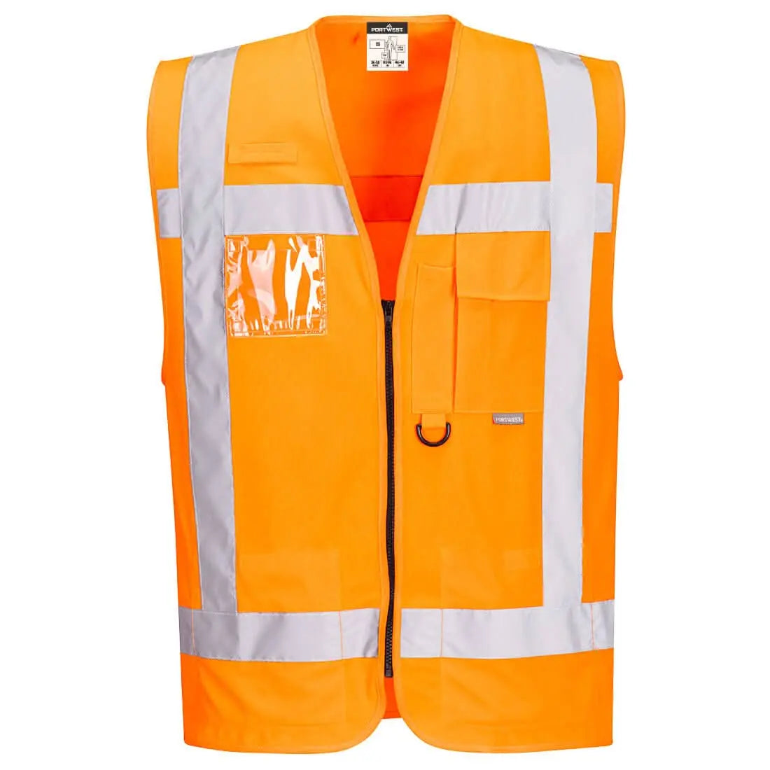Rws Hi Vis Executive Vest R476 - Orange - Customisable Vests