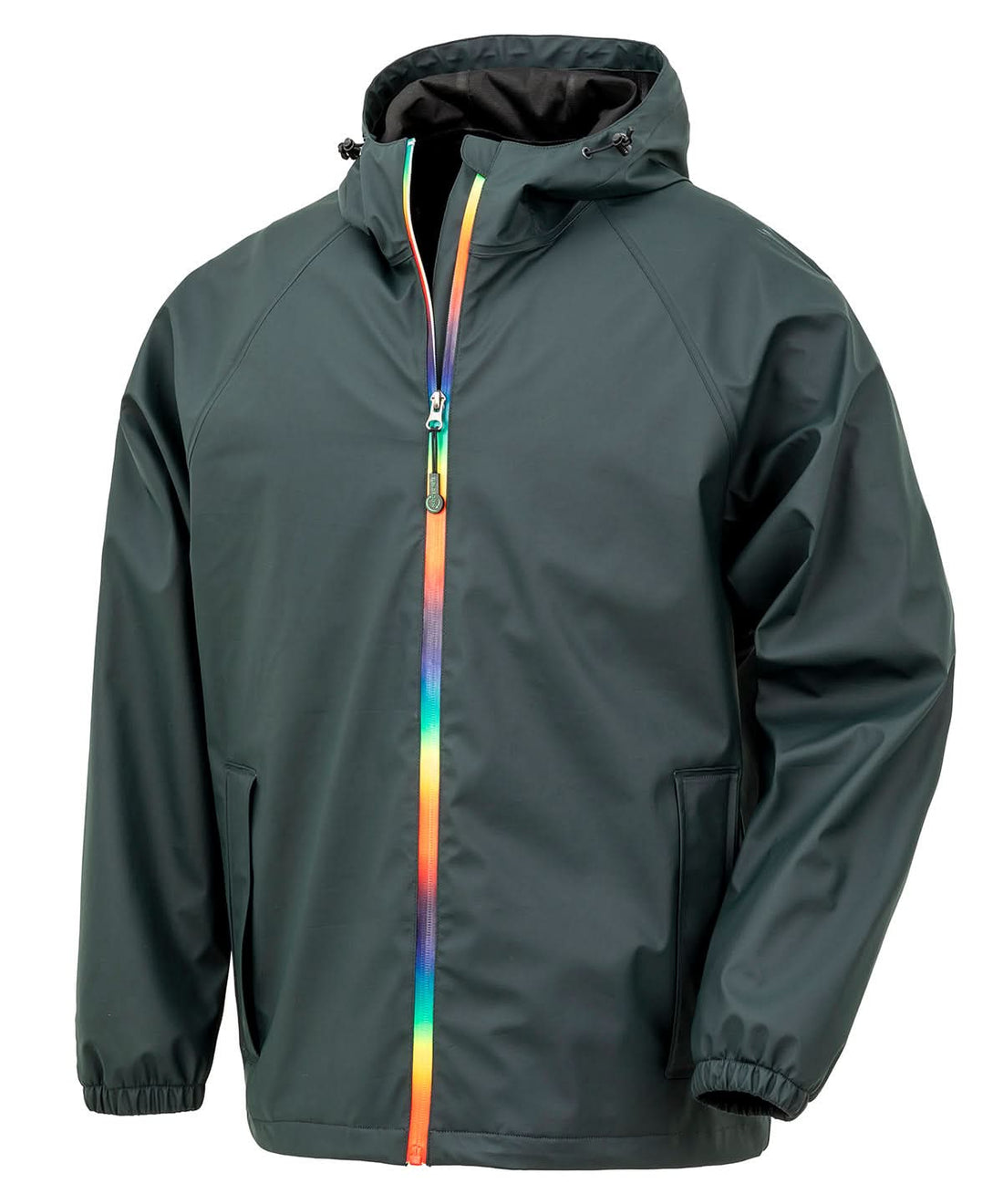 Result Genuine Recycled Prism PU waterproof jacket with recycled backing R908X - Black Olive - Customisable Jacket