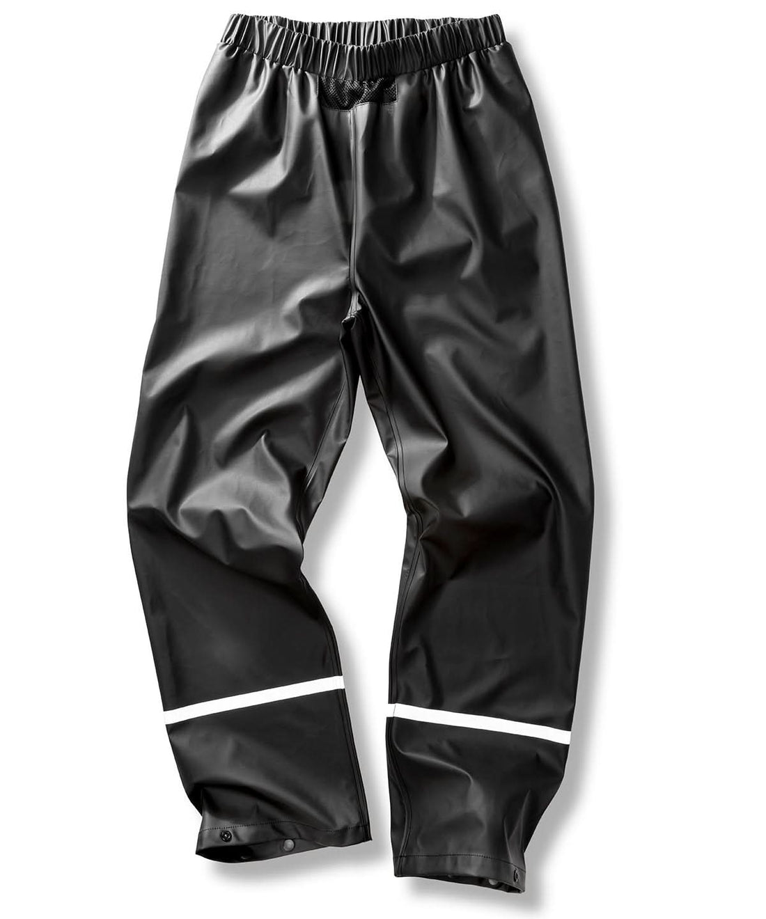 Result Genuine Recycled Prism PU waterproof trousers with reflective bands and recycled backing R916X - Black - Customisable Trousers