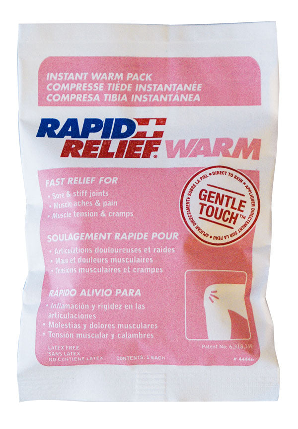 Rapid Relief Rapid Relief Instant Warm Pack Small &quot;X &quot; - White 6&quot; - Customisable Therapy