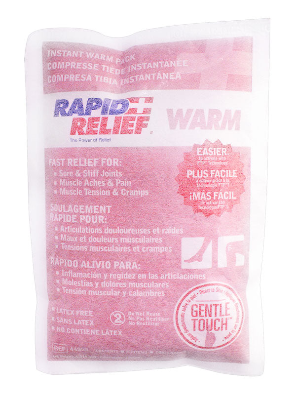 Rapidrelief Rapid Relief Instant Warm Pack Large &quot;X &quot; - White 9&quot; - Customisable Therapy