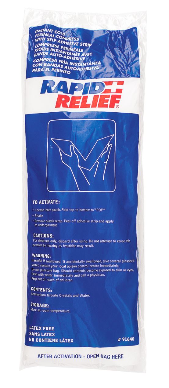 Rapid Relief Rapid Relief Instant Cold Perineal Compress &quot;X &quot; - White 15&quot; - Customisable Therapy