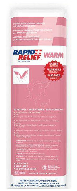 Rapid Relief Rapid Relief Instant Warm Perineal Compress &quot;X &quot; - White 16&quot; - Customisable Therapy