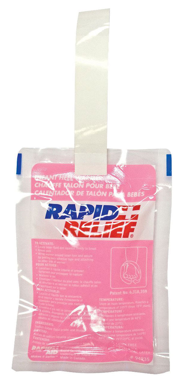 Rapid Relief Rapid Relief Infant Heel Warmer &quot;X &quot; - White 5.5&quot; - Customisable Therapy