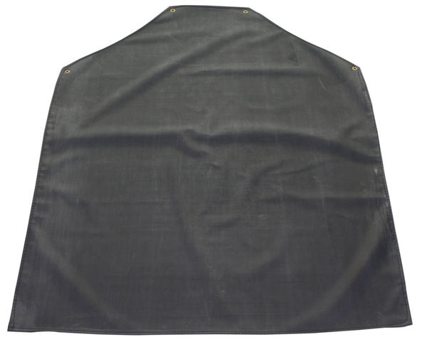 Beeswift Rubber Apron &quot; X &quot; - Black 42&quot; X 36&quot; - Customisable Aprons