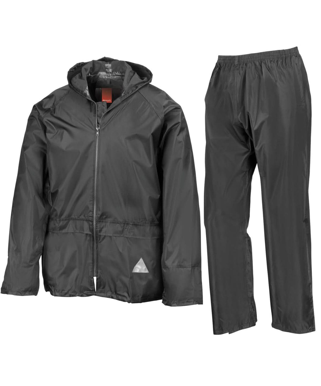Result Waterproof jacket and trouser set RE95A - Black - Customisable Jacket