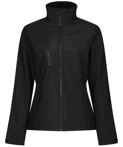 Regatta Professional Womens Ablaze 3 layer softshell RG027 - Black Black - Customisable Softshell Jacket
