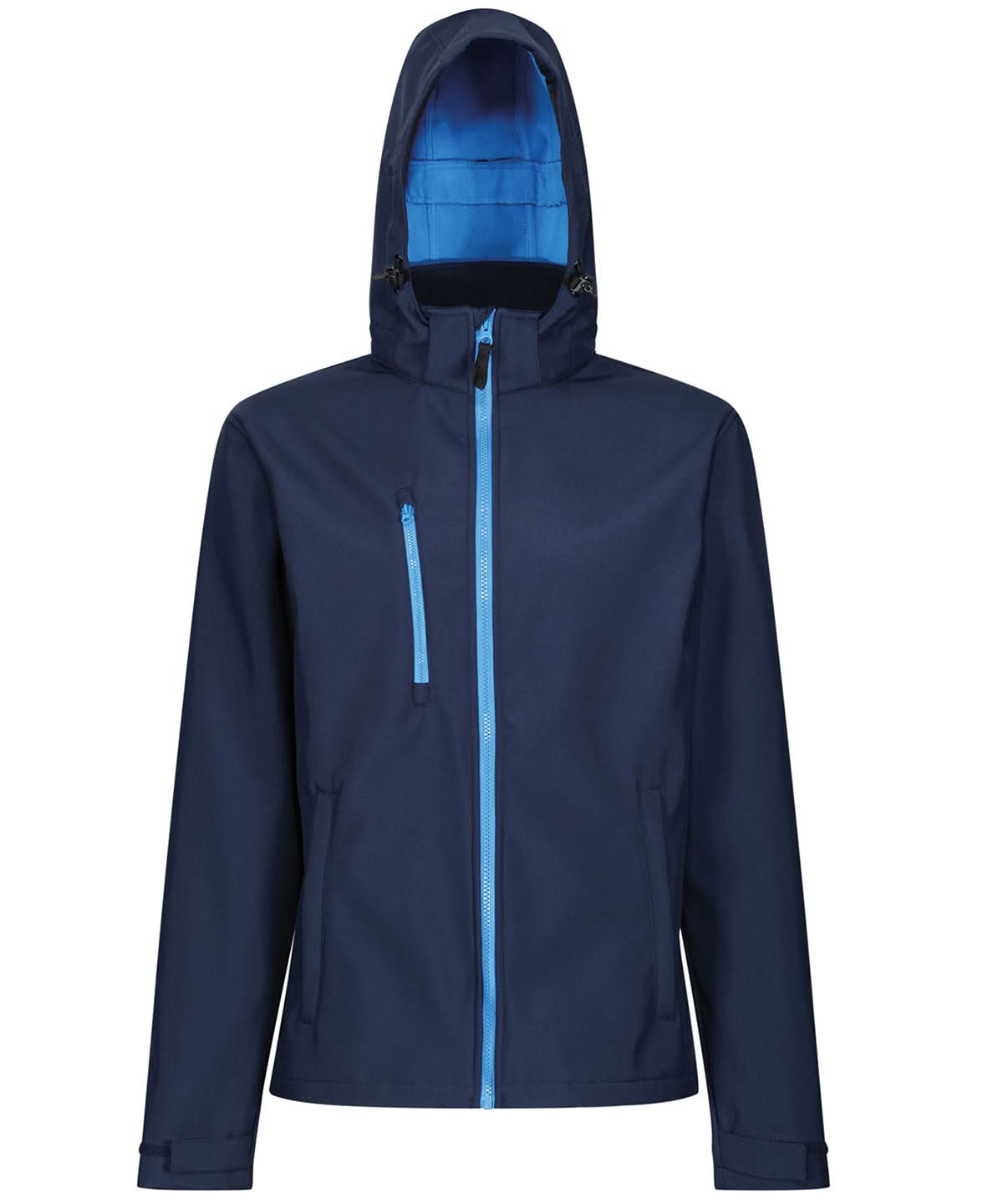 Regatta Professional Venturer 3 layer hooded softshell jacket RG152 - Navy French Blue - Customisable Softshell Jacket