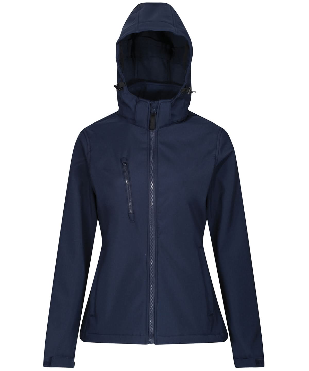 Regatta Professional Womens venturer 3 layer hooded softshell jacket RG153 - Navy - Customisable Softshell Jacket