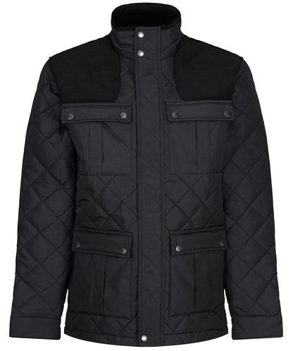 Regatta Professional Padbury diamond quilt jacket RG176 - Black - Customisable Jackets