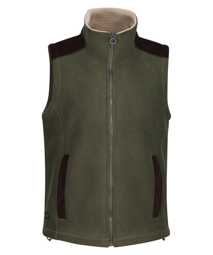 Regatta Professional Faversham fleece bodywarmer RG214 - Dark Khaki - Customisable Gilets &amp; Body Warmers