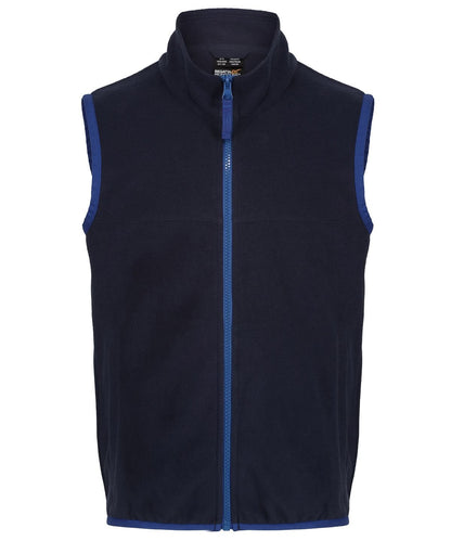 Regatta Junior Kids microfleece bodywarmer RG333 - Navy New Royal - Customisable Gilets &amp; Body Warmers