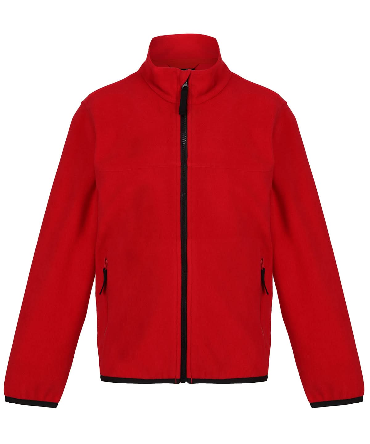 Regatta Junior Kids full zip microfleece RG335 - Classic Red Black - Customisable Fleece