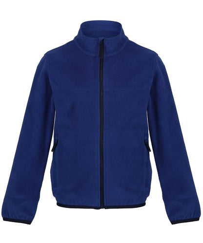Regatta Junior Kids full zip microfleece RG335 - New Royal Navy - Customisable Fleece