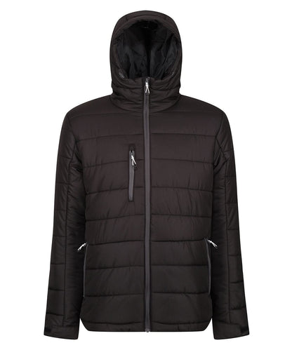 Regatta Professional Navigate thermal hooded jacket RG338 - Black Seal - Customisable Jackets