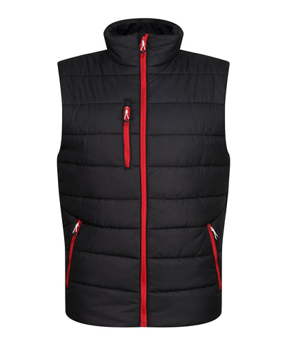 Regatta Professional Navigate thermal bodywarmer RG340 - Black Classic Red - Customisable Gilets &amp; Body Warmers