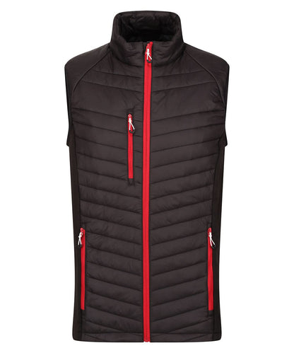 Regatta Professional Navigate hybrid bodywarmer RG341 - Black Classic Red - Customisable Bodywarmer