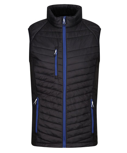 Regatta Professional Navigate hybrid bodywarmer RG341 - Black New Royal - Customisable Bodywarmer