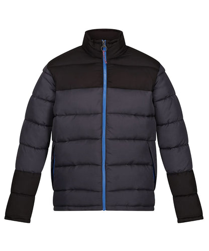 Regatta Professional Vintage puffer jacket RG347 - Seal Grey Black - Customisable Jackets