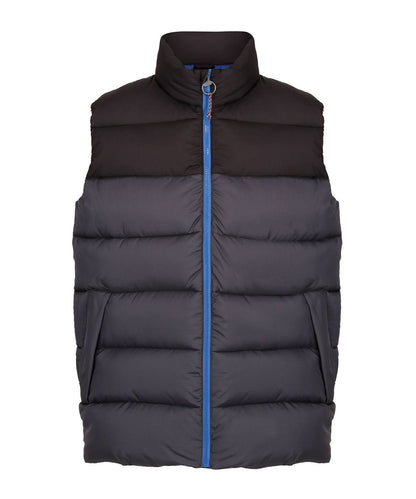 Regatta Professional Vintage puffer vest RG348 - Seal Grey Black - Customisable Gilets &amp; Body Warmers