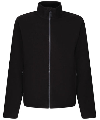 Regatta Honestly Made Honestly made recycled full zip microfleece RG360 - Black - Customisable Fleece