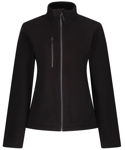 Regatta Honestly Made Womens Honestly made recycled full zip fleece RG361 - Black - Customisable Fleece