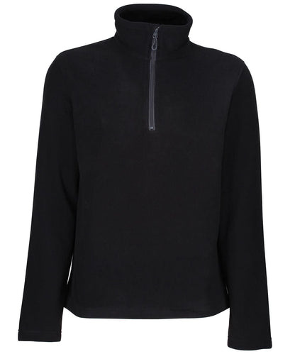 Regatta Honestly Made Honestly made recycled half zip fleece RG362 - Black - Customisable Fleece