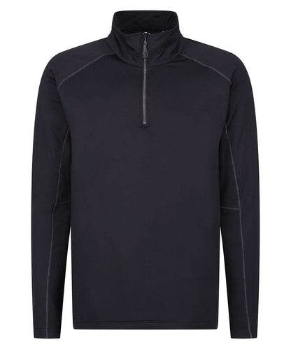 Regatta Professional Core stretch half zip mid layer RG365 - Black - Customisable Sports Overtops