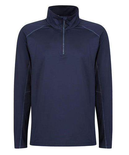 Regatta Professional Core stretch half zip mid layer RG365 - Navy - Customisable Sports Overtops