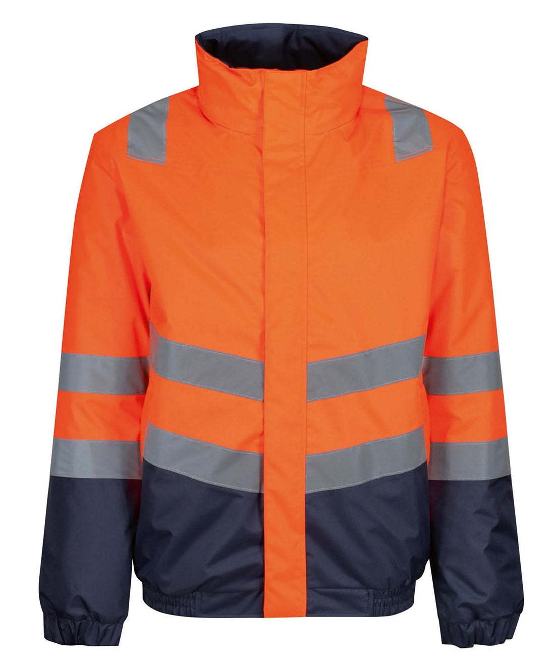 Regatta High Visibility Pro hi vis classic bomber jacket RG452 - Orange Navy - Customisable Jackets