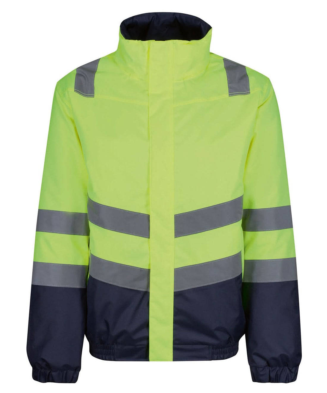 Regatta High Visibility Pro hi vis classic bomber jacket RG452 - Yellow Navy - Customisable Jackets