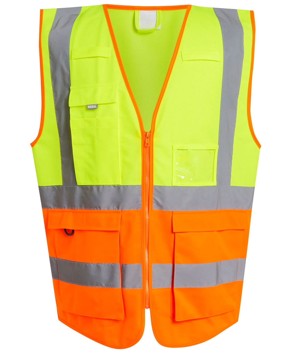 Regatta High Visibility Pro hi vis executive vest RG469 - Yellow Orange - Customisable HV Vest