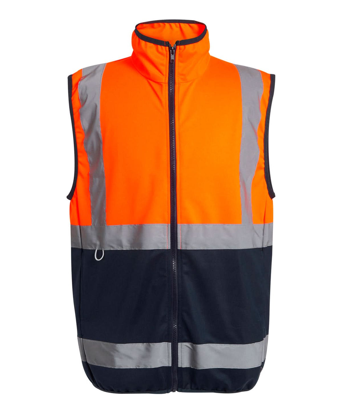 Regatta High Visibility Pro hi vis full zip gilet RG472 - Orange Navy - Customisable Bodywarmer