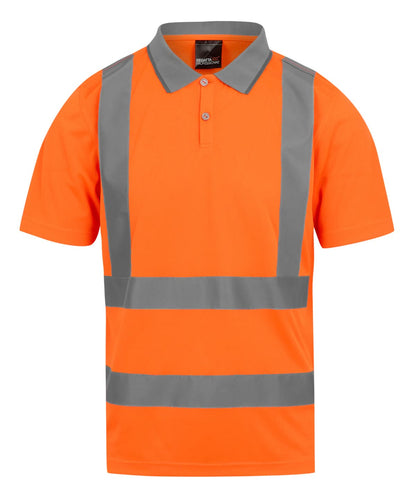 Regatta High Visibility Hi vis Pro contract polo RG476 - Orange - Customisable Hi-Vis Polos