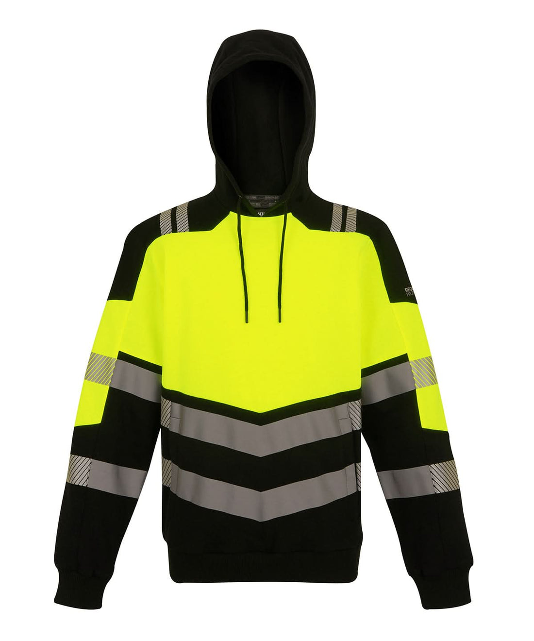 Regatta High Visibility Hi Vis X Pro Hoodie Class 2 RG479 - Black Yellow - Customisable Hoodies