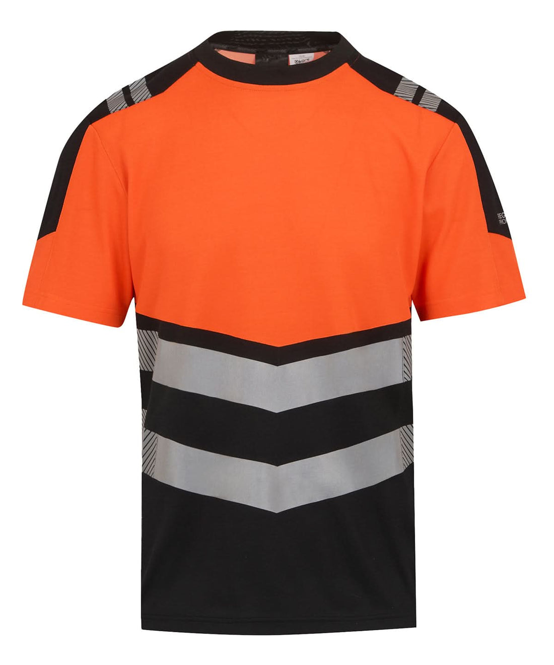 Regatta High Visibility Hi Vis X Pro T shirt Class 1 RG481 - Black Orange - Customisable Hi-Vis T-Shirts