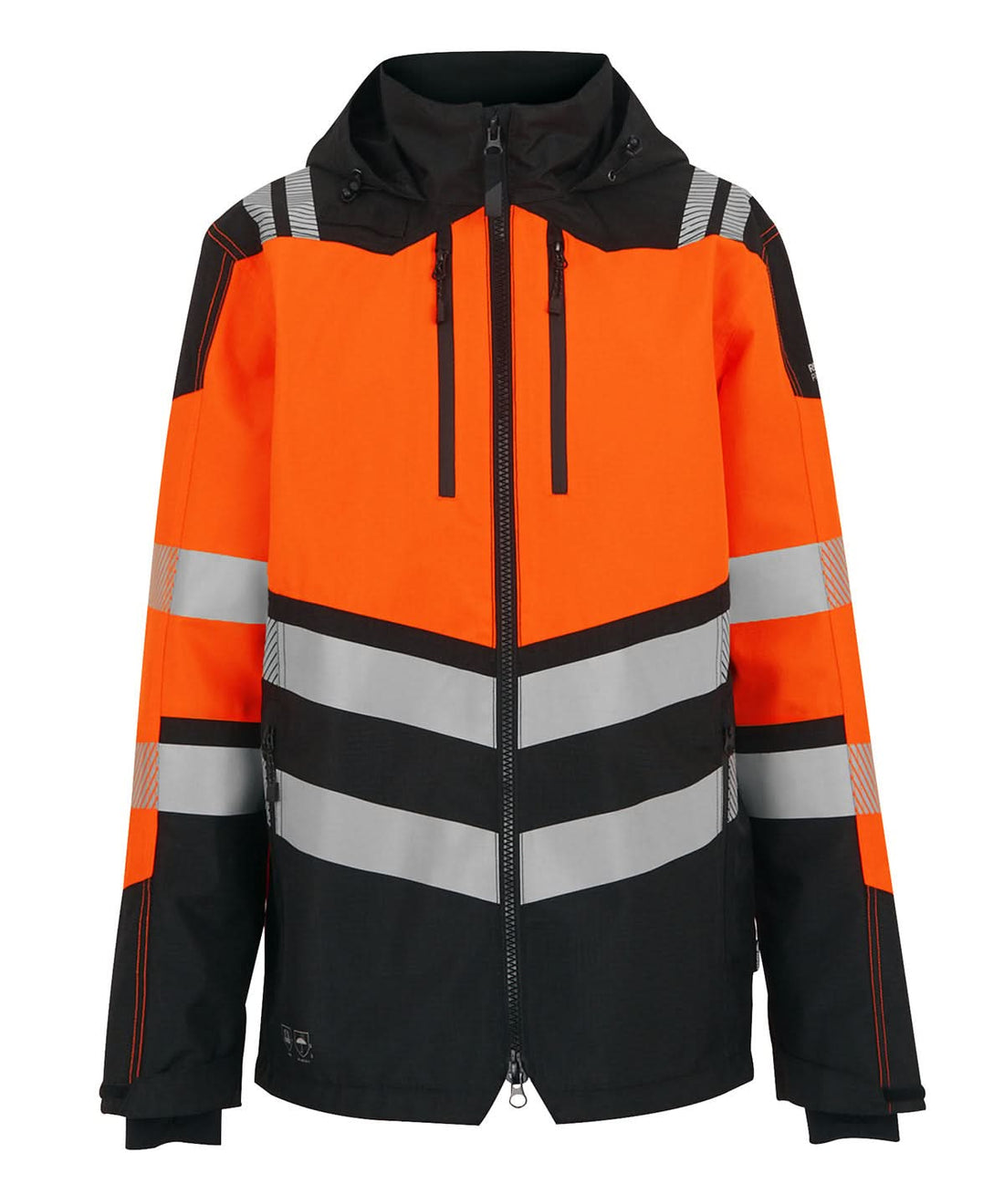 Regatta High Visibility Hi Vis X Pro Waterproof shell jacket Class 2 RG483 - Black Orange - Customisable Jackets