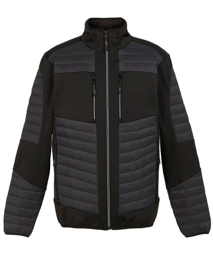 Regatta Professional E Volve unisex thermal hybrid jacket RG540 - Ash Black - Customisable Jackets