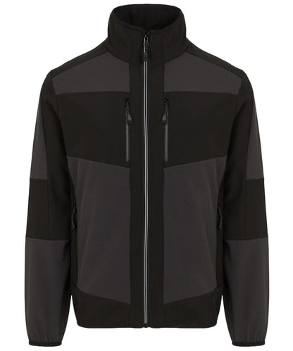 Regatta Professional E Volve unisex 2 layer softshell jacket RG541 - Ash Black - Customisable Softshell Jacket