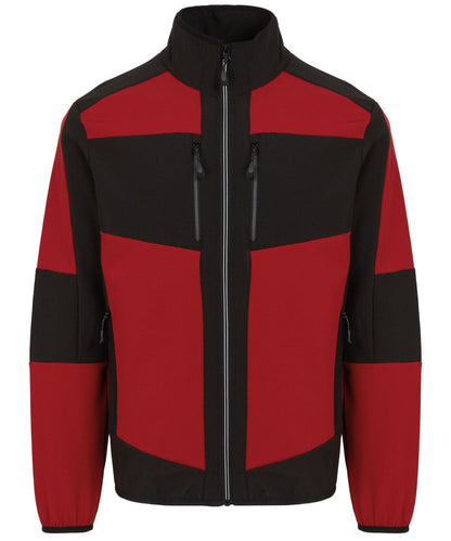 Regatta Professional E Volve unisex 2 layer softshell jacket RG541 - Classic Red Black - Customisable Softshell Jacket
