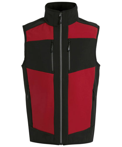 Regatta Professional E Volve unisex 2 layer softshell bodywarmer RG543 - Classic Red Black - Customisable Bodywarmer