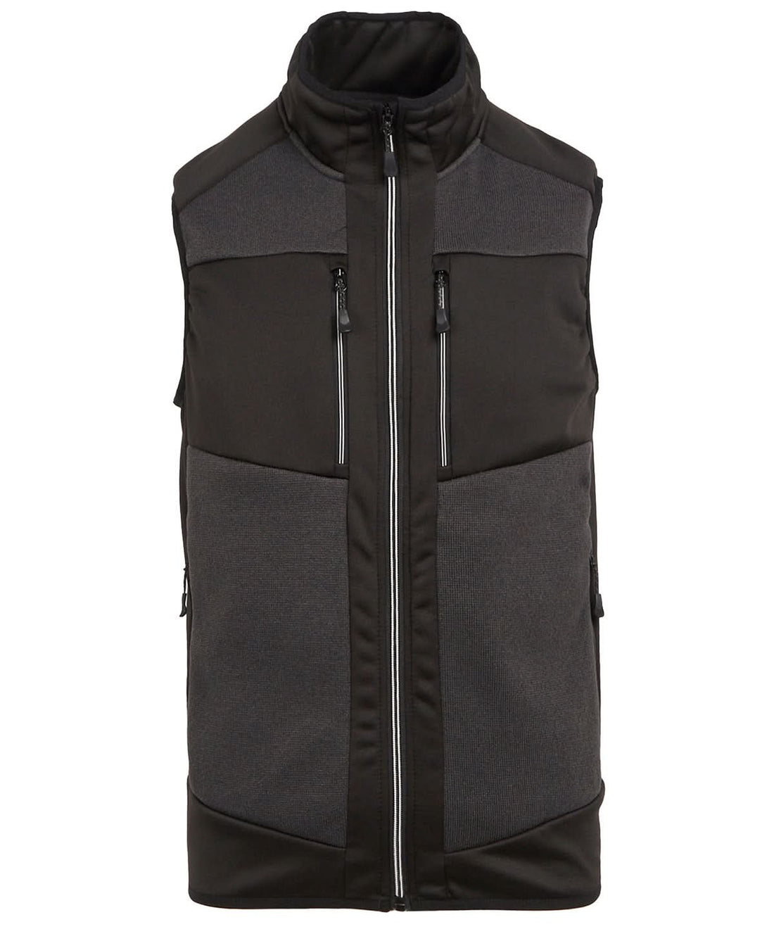 Regatta Professional E Volve unisex knit effect stretch bodywarmer RG544 - Ash Black - Customisable Bodywarmer